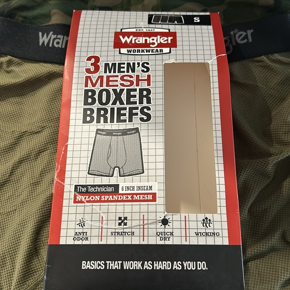 Men’s Wrangler Mesh boxer briefs 3 pack - Picture 10 of 14